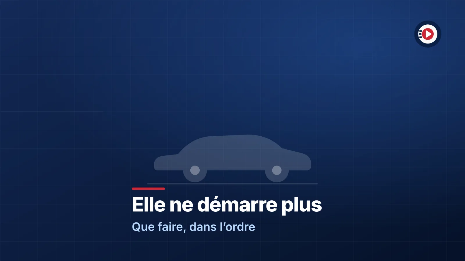Voiture qui ne démarre plus : diagnostic et solutions